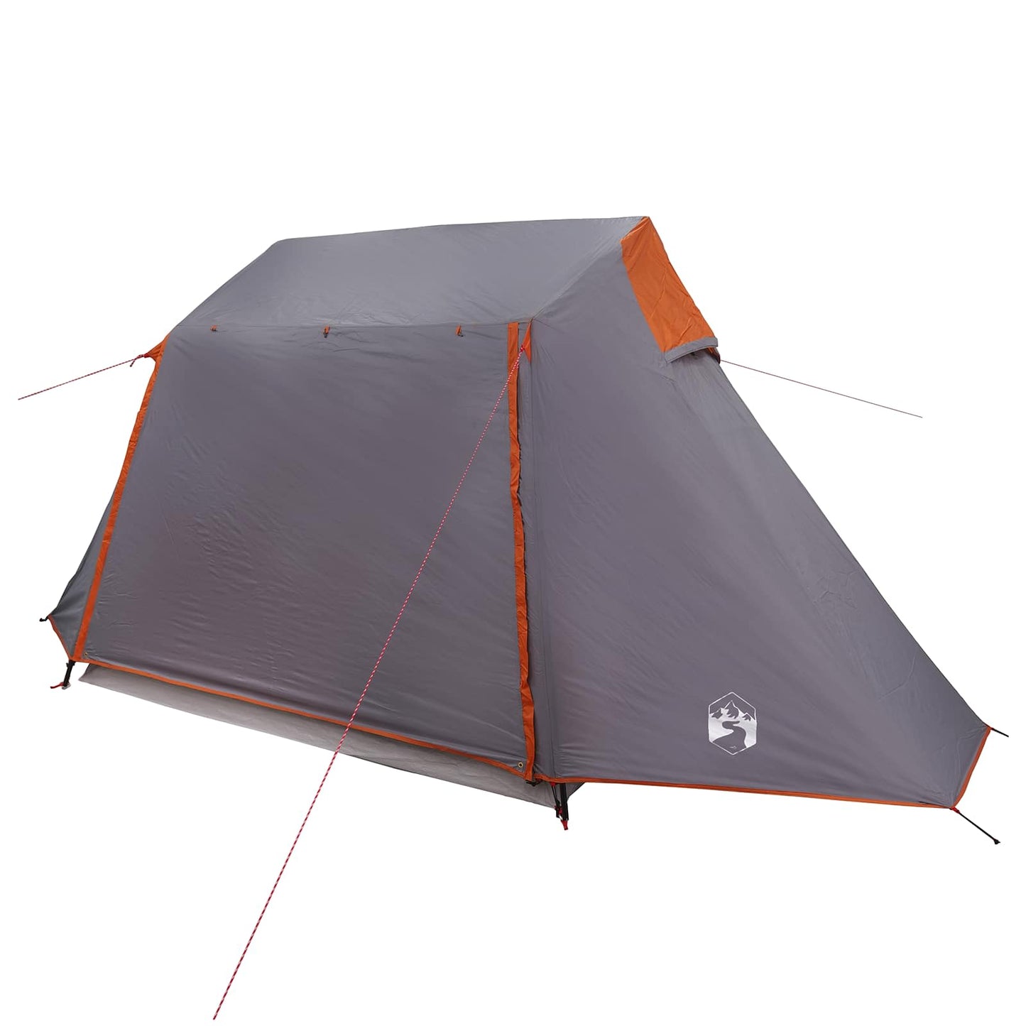 vidaXL Tunnel Tent Grey and Orange 475 x 220 x 192 cm