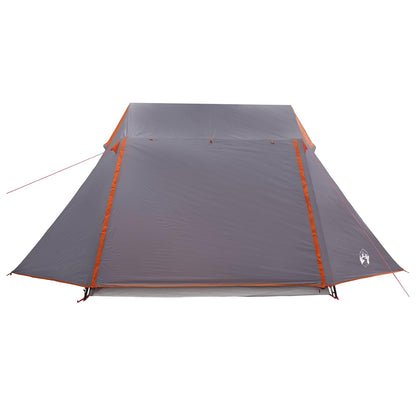 vidaXL Tunnel Tent Grey and Orange 475 x 220 x 192 cm