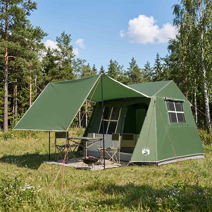vidaXL Tunnel Tent 275 x 240 x 200 cm Green