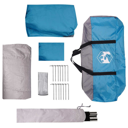 vidaXL Tunnel Tent 275 x 240 x 200 cm Blue
