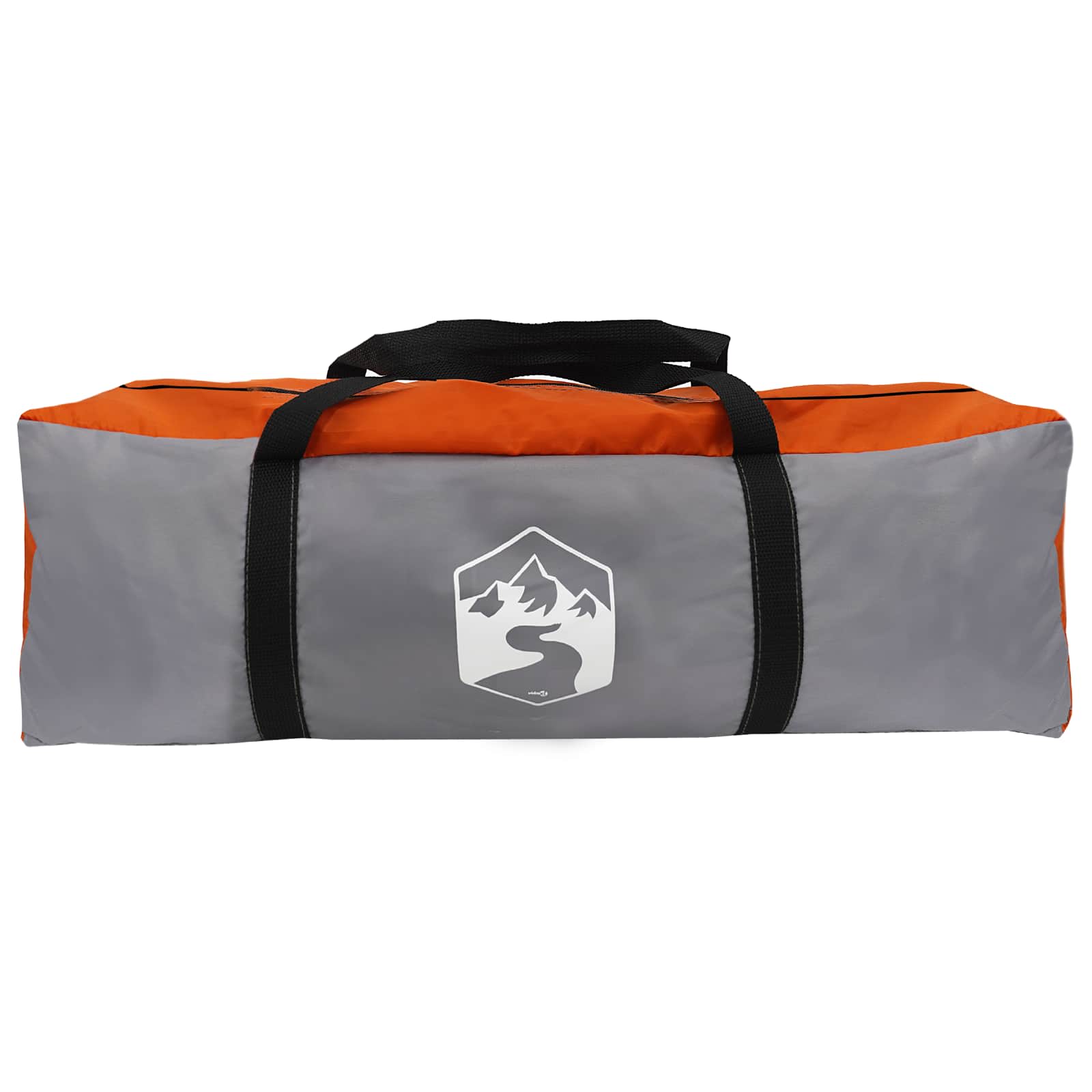 vidaXL Tunnel Tent 275 x 240 x 200 cm Grey and Orange