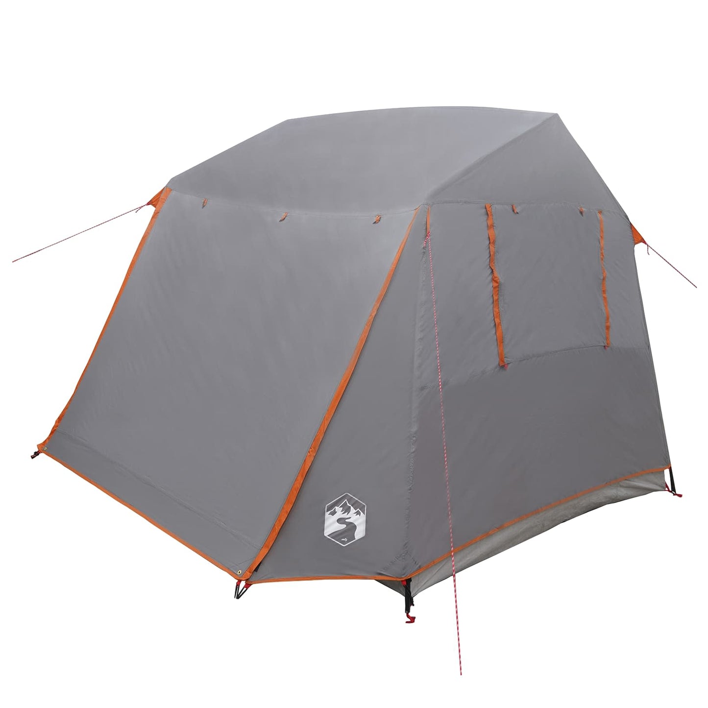 vidaXL Tunnel Tent 275 x 240 x 200 cm Grey and Orange