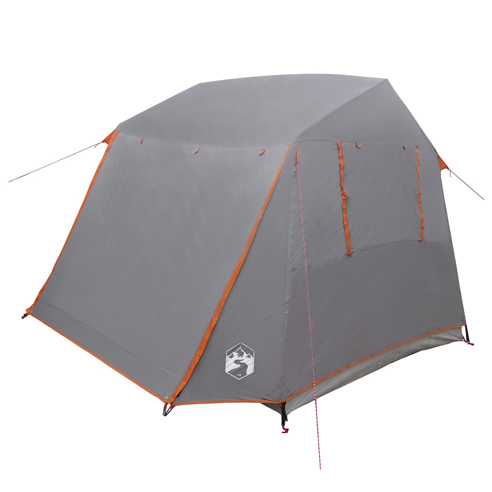 vidaXL Tunnel Tent 275 x 240 x 200 cm Grey and Orange