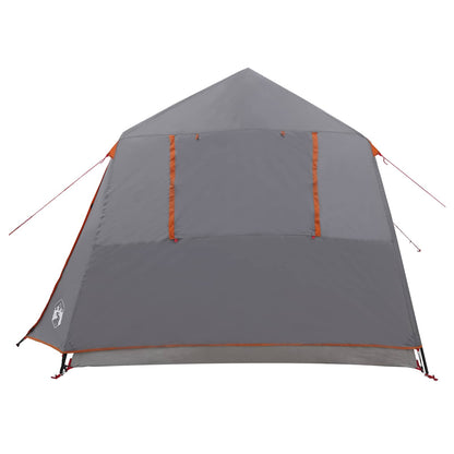 vidaXL Tunnel Tent 275 x 240 x 200 cm Grey and Orange