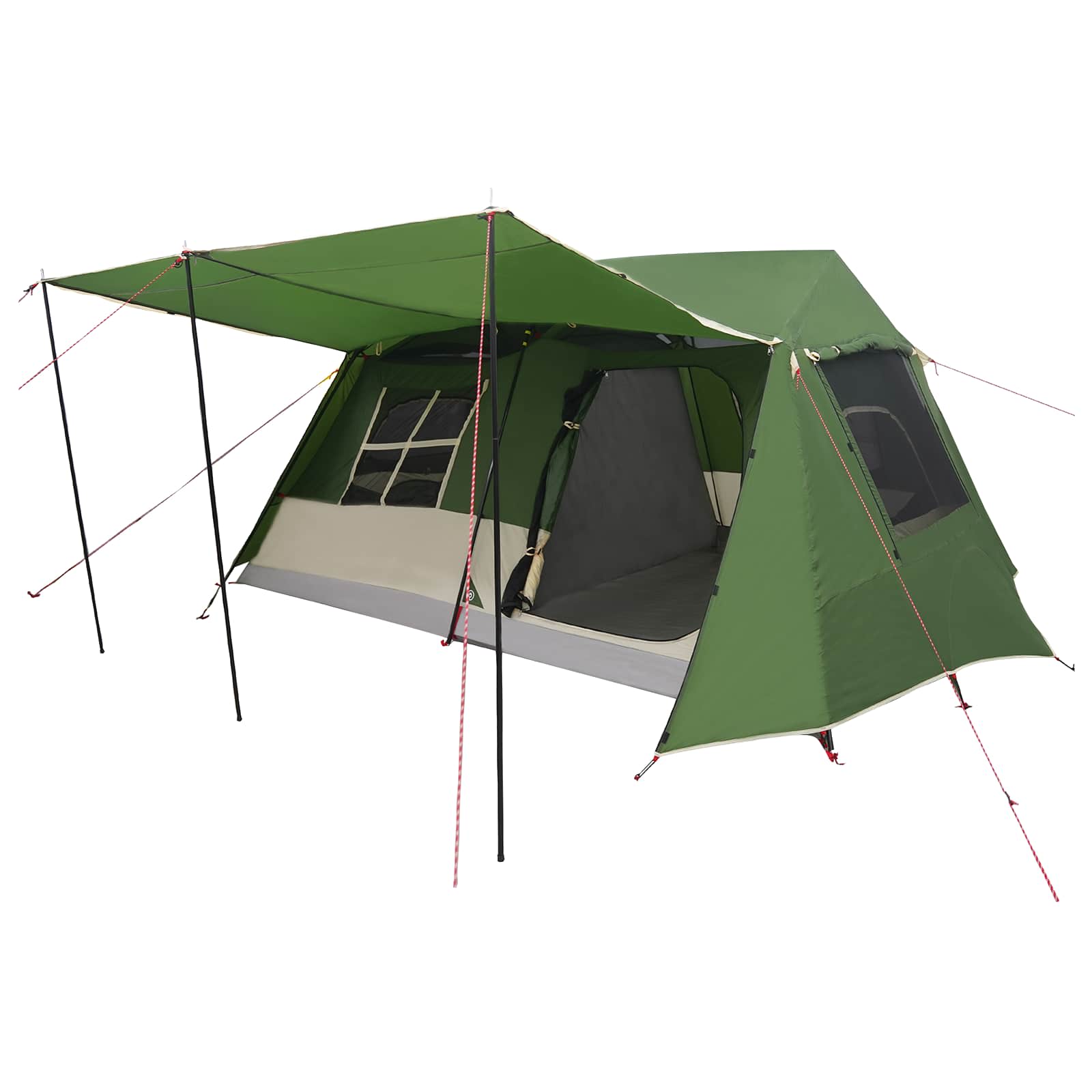 vidaXL Tunnel Tent Green 400 x 278 x 182 cm