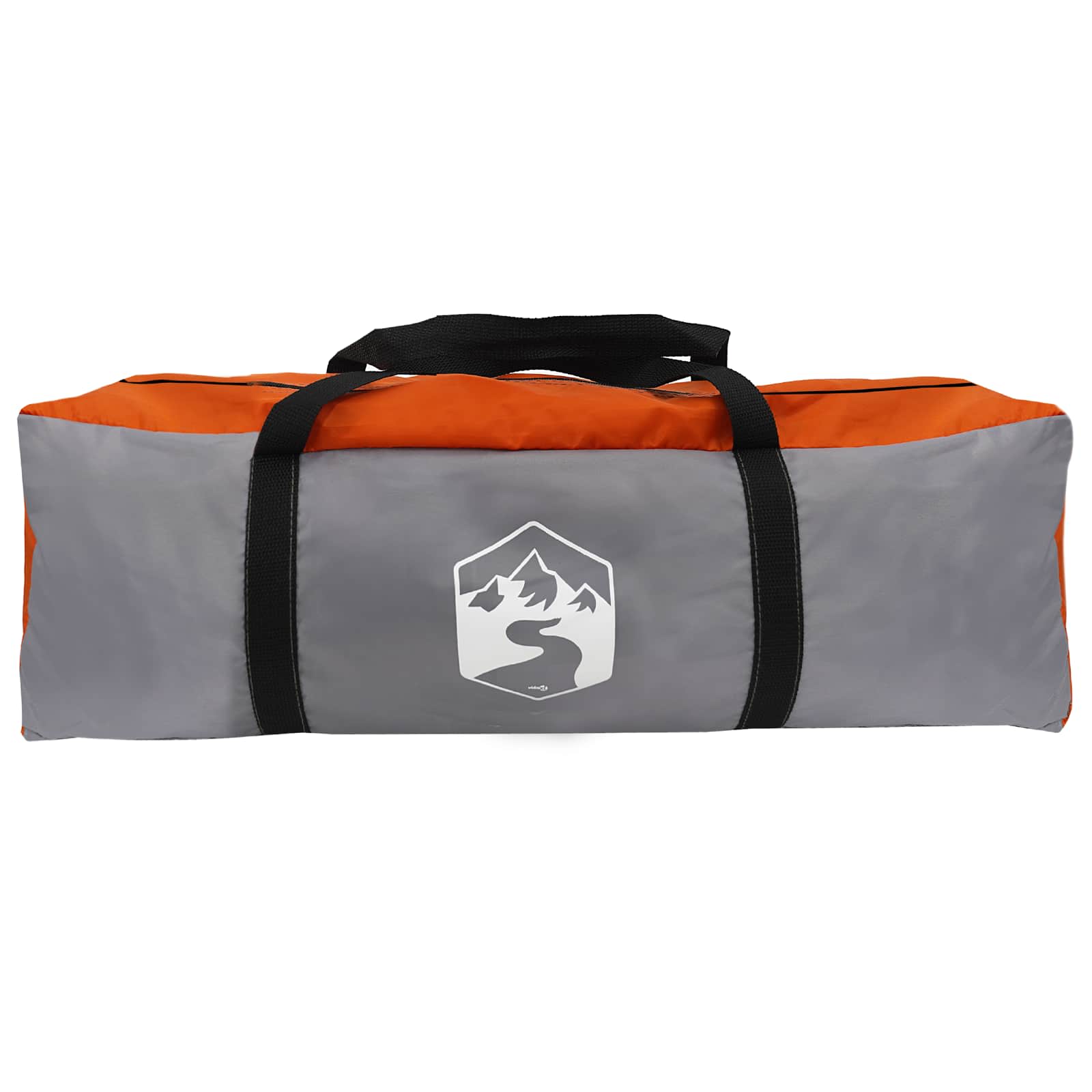vidaXL Tunnel Tent Grey and Orange 400 x 278 x 182 cm