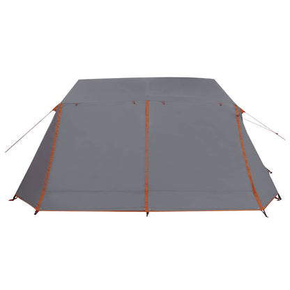 vidaXL Tunnel Tent Grey and Orange 400 x 278 x 182 cm