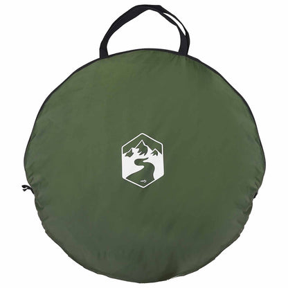 vidaXL Pop-up Toilet Tent with Hanging Rope 97 x 126 cm Green