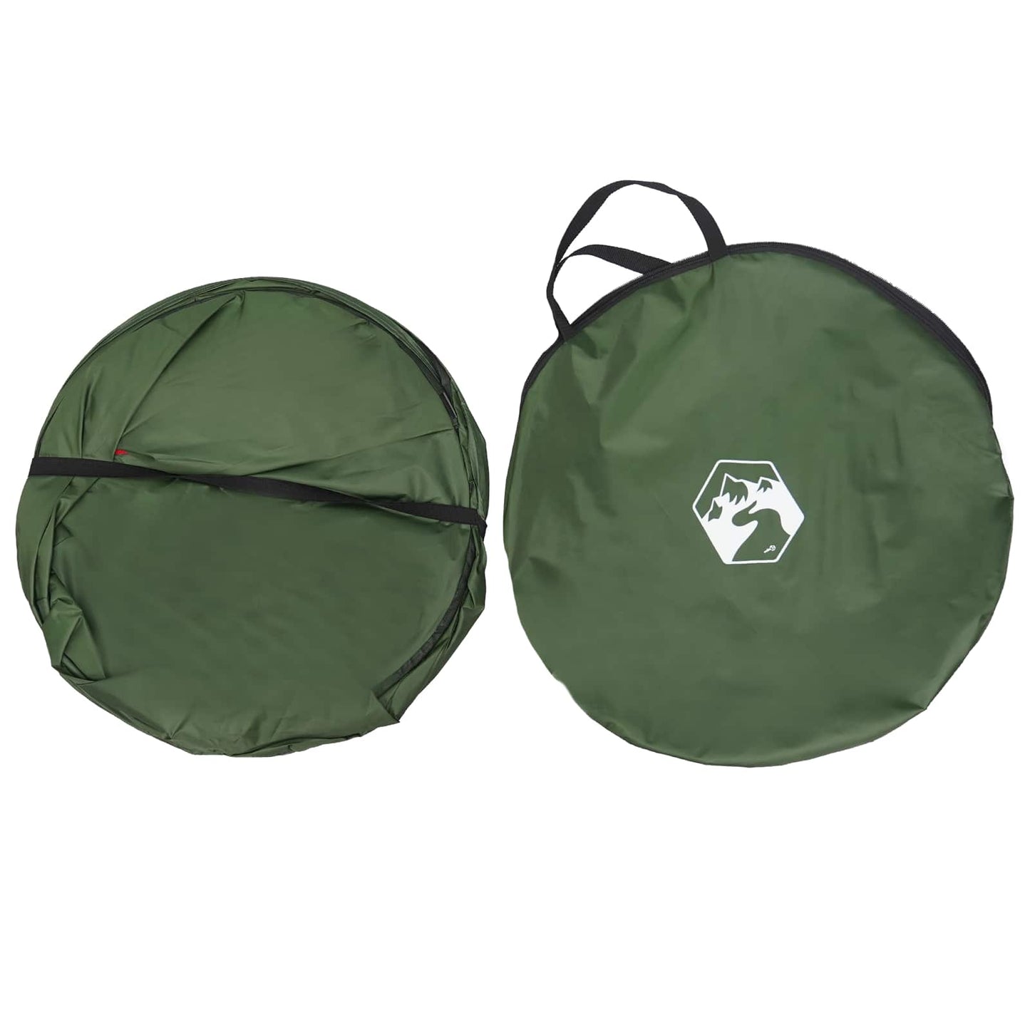 vidaXL Pop-up Toilet Tent with Hanging Rope 97 x 126 cm Green