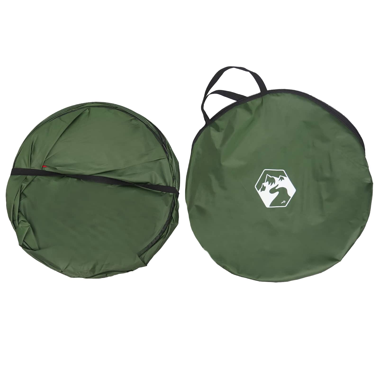 vidaXL Pop-up Toilet Tent with Hanging Rope 97 x 126 cm Green