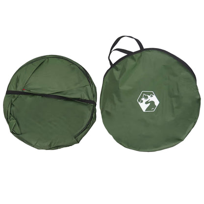 vidaXL Pop-up Toilet Tent with Hanging Rope 97 x 126 cm Green