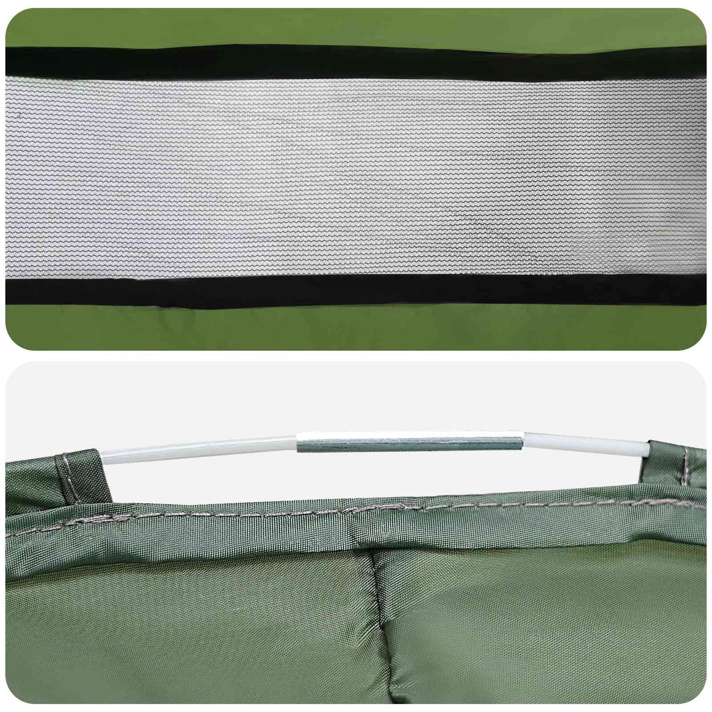 vidaXL Pop-up Toilet Tent with Hanging Rope 97 x 126 cm Green