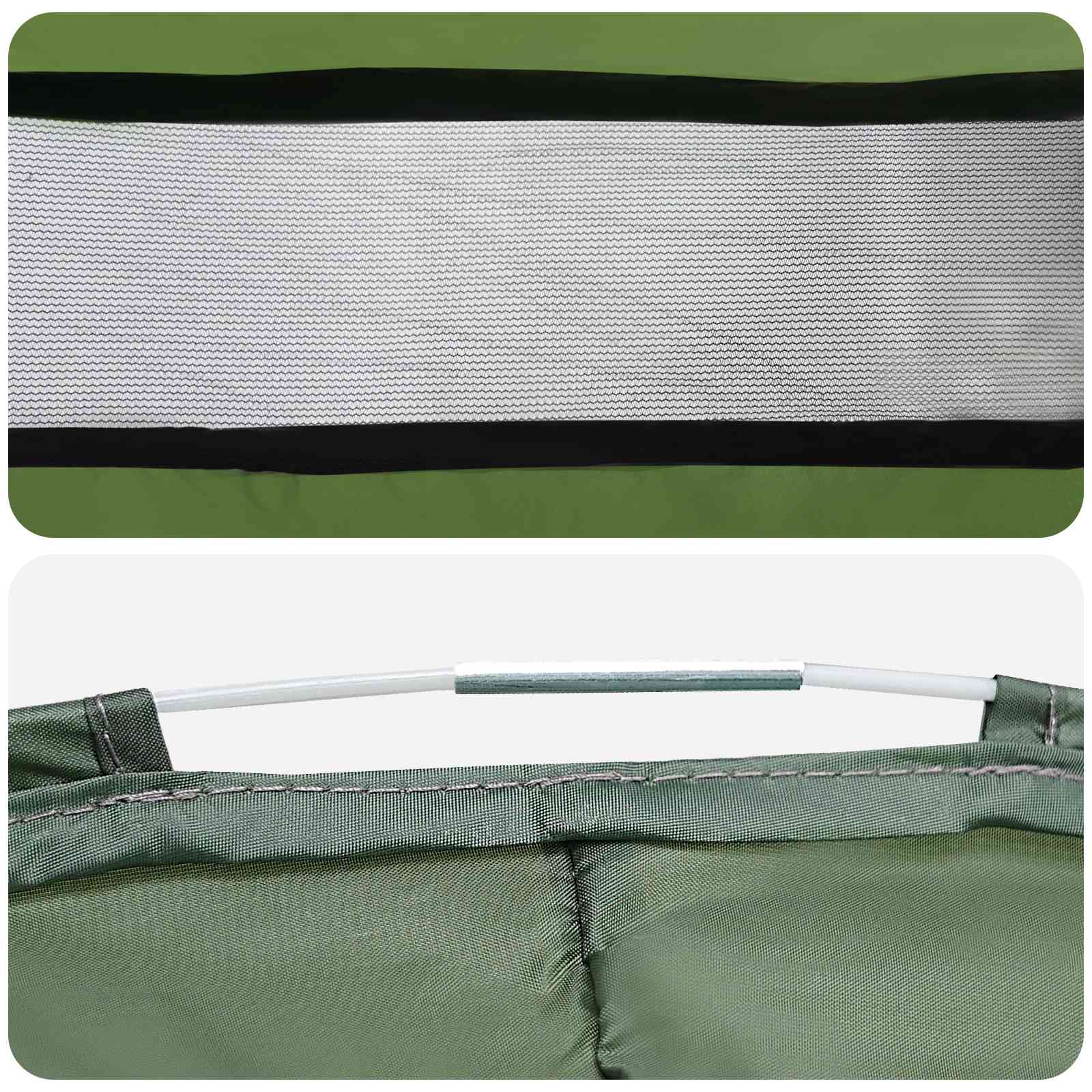 vidaXL Pop-up Toilet Tent with Hanging Rope 97 x 126 cm Green