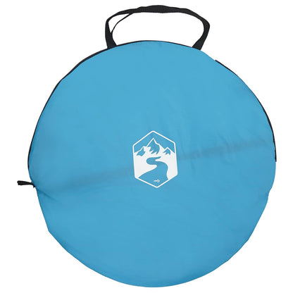vidaXL Pop-up Toilet Tent with Hanging Rope 97 x 126 cm Blue