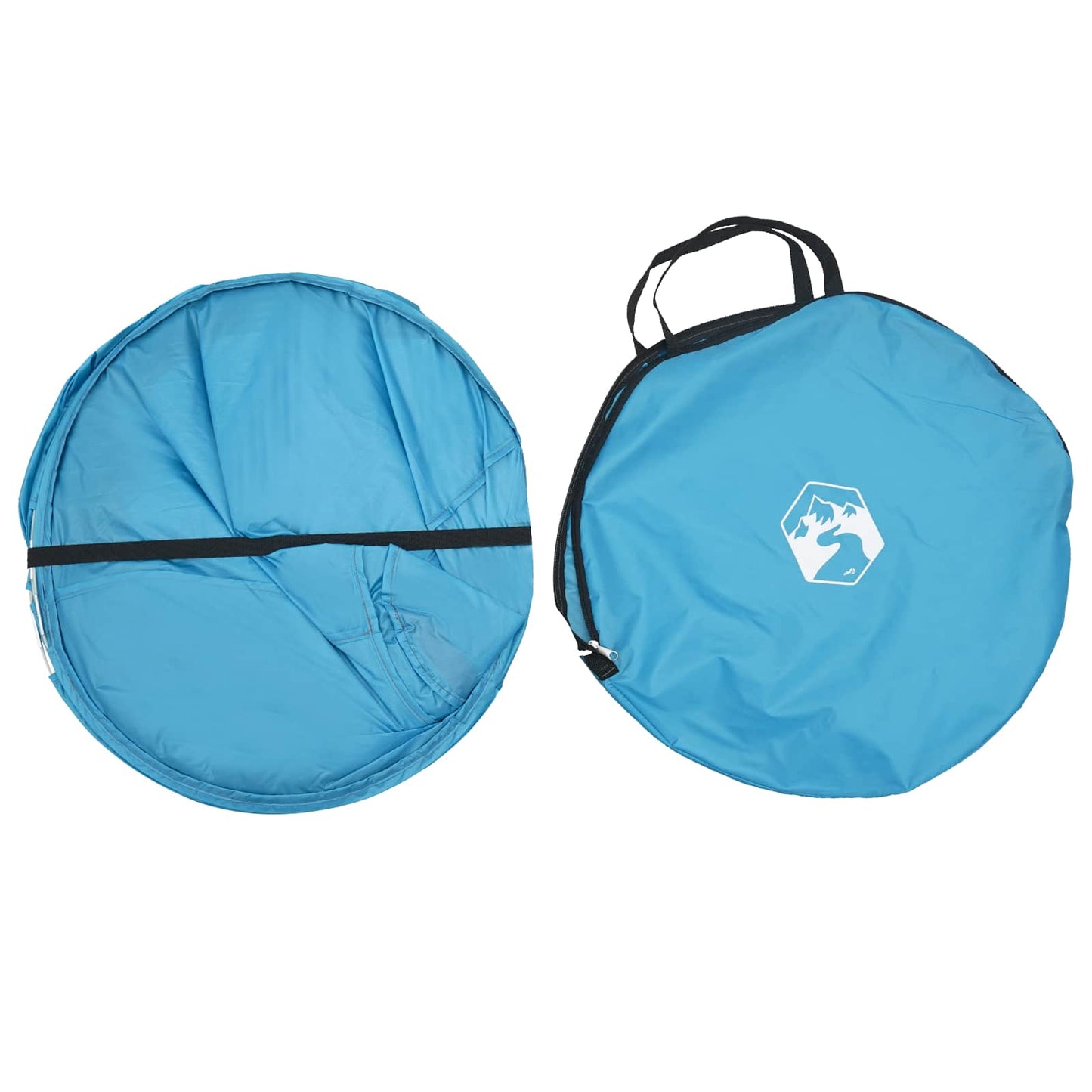vidaXL Pop-up Toilet Tent with Hanging Rope 97 x 126 cm Blue