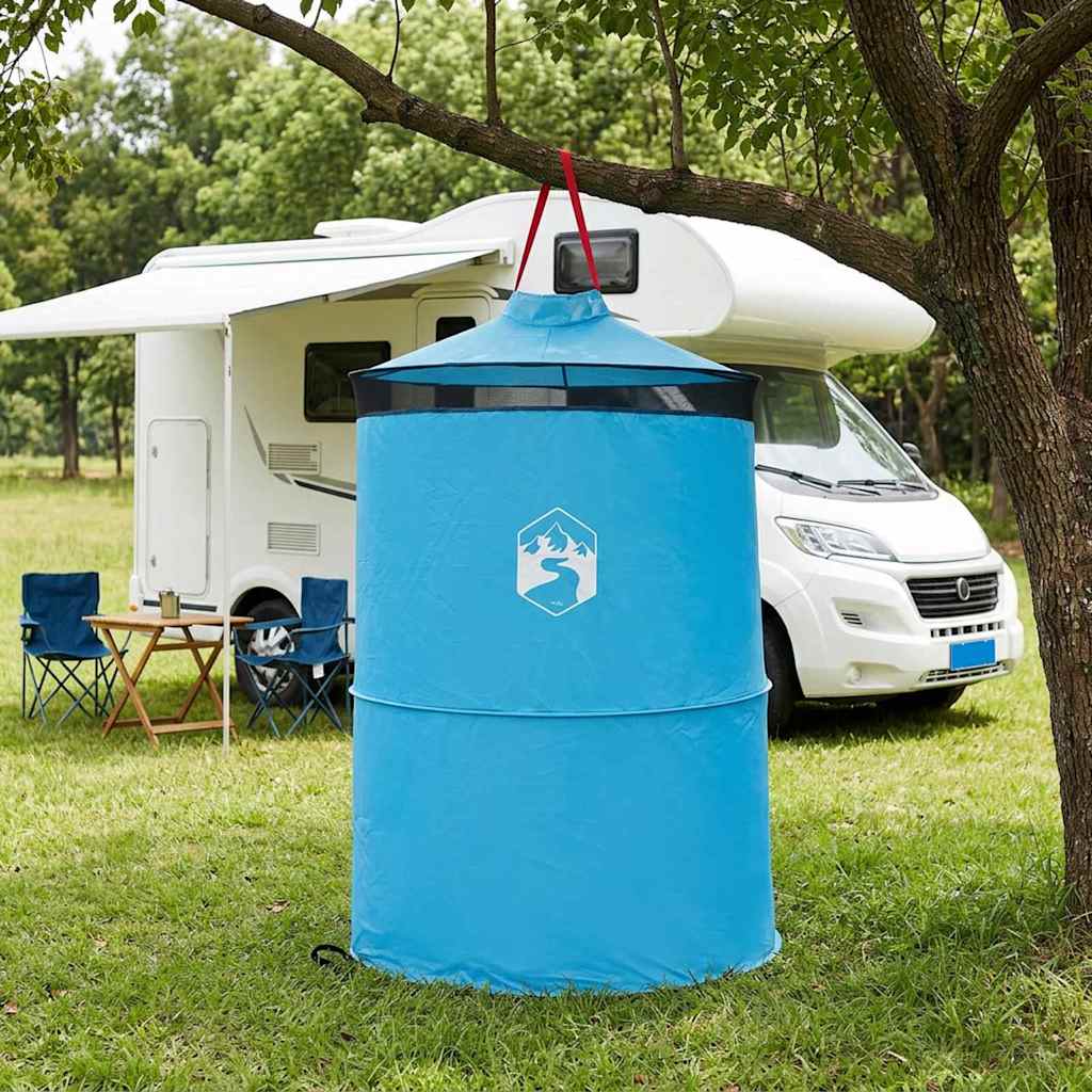 vidaXL Pop-up Toilet Tent with Hanging Rope 97 x 126 cm Blue