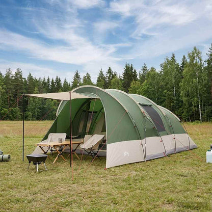 vidaXL Tunnel Tent 560 x 395 x 212 cm Green