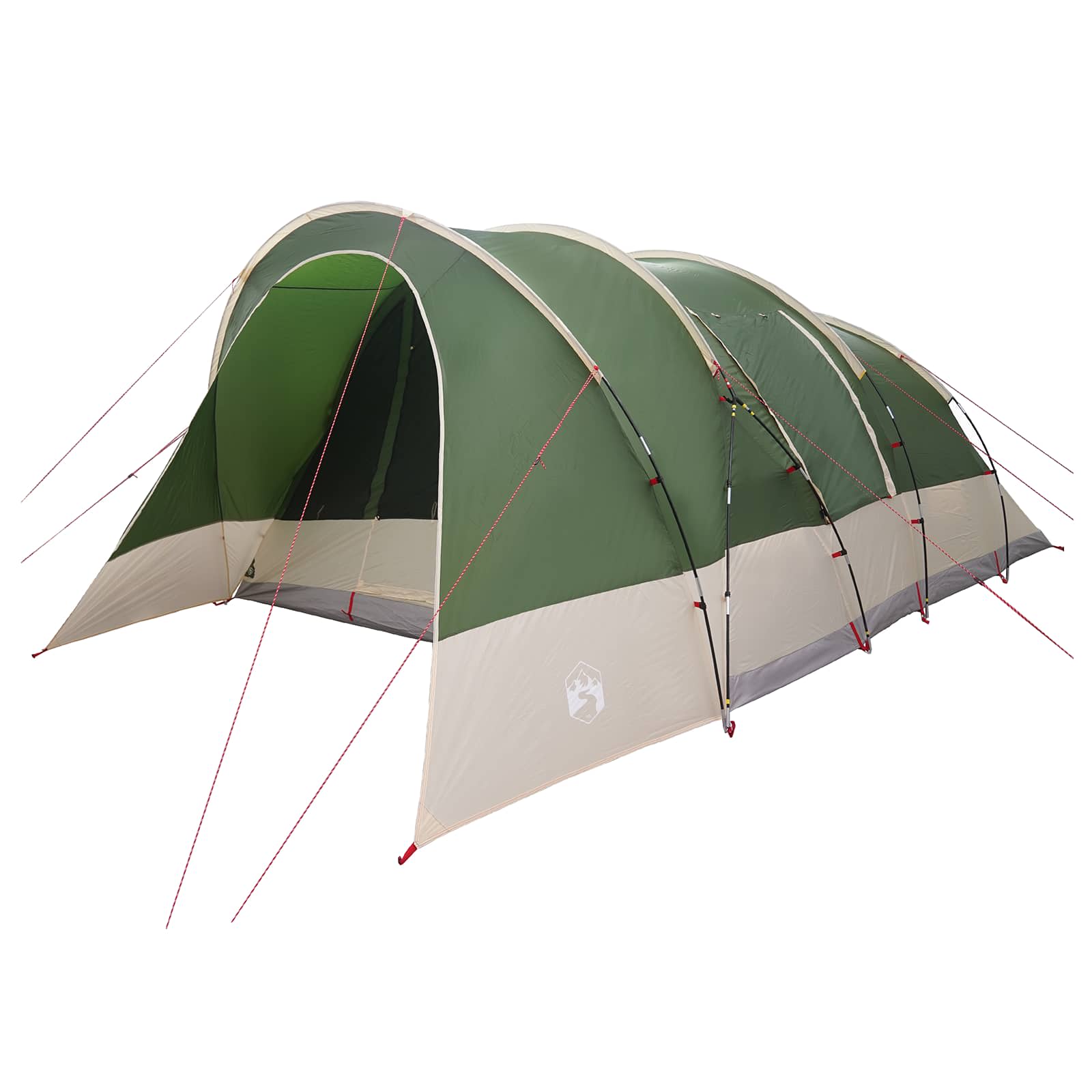 vidaXL Tunnel Tent 560 x 395 x 212 cm Green