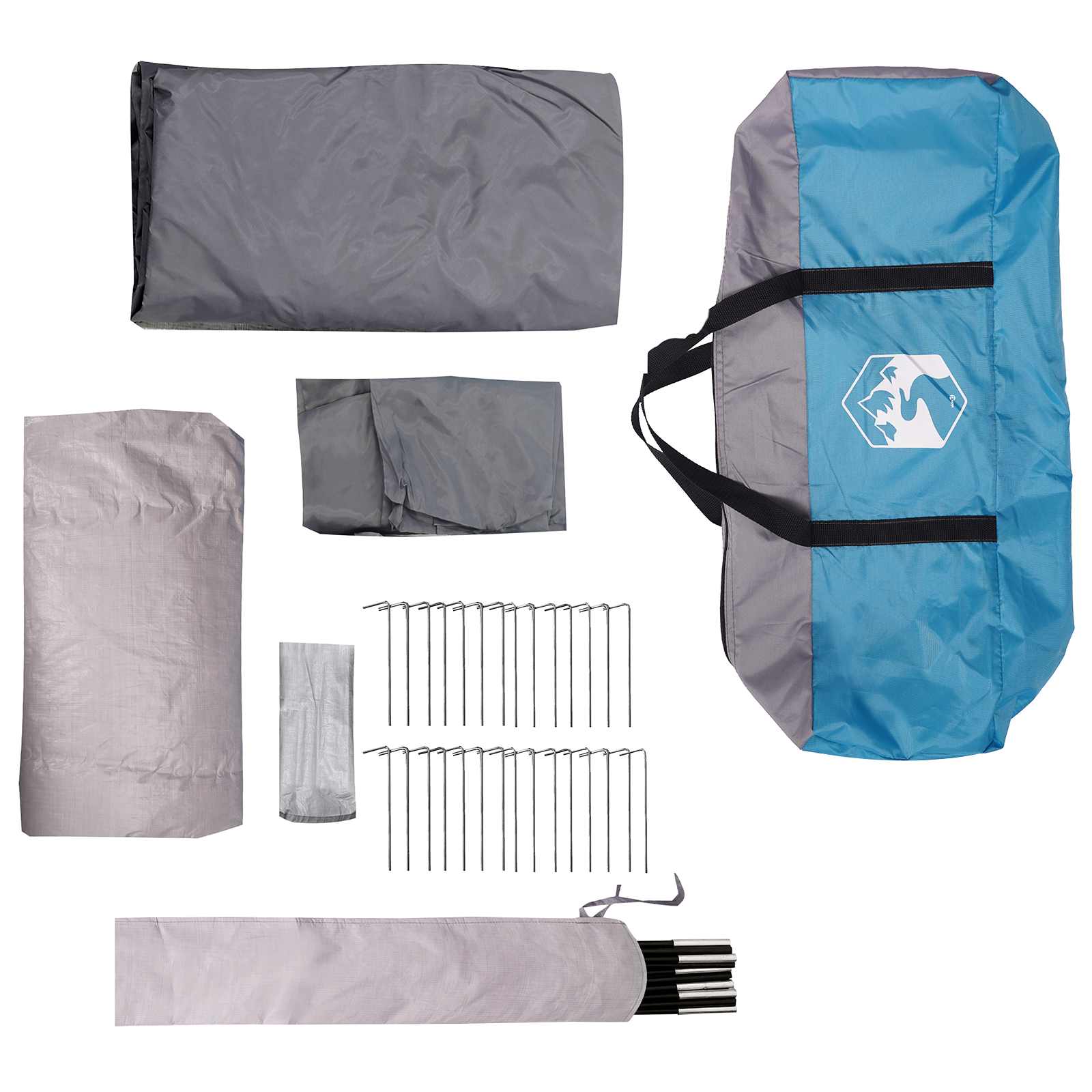 vidaXL Tunnel Tent 560 x 395 x 212 cm Blue