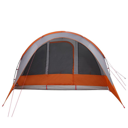 vidaXL Tunnel Tent 560 x 395 x 212 cm Grey and Orange