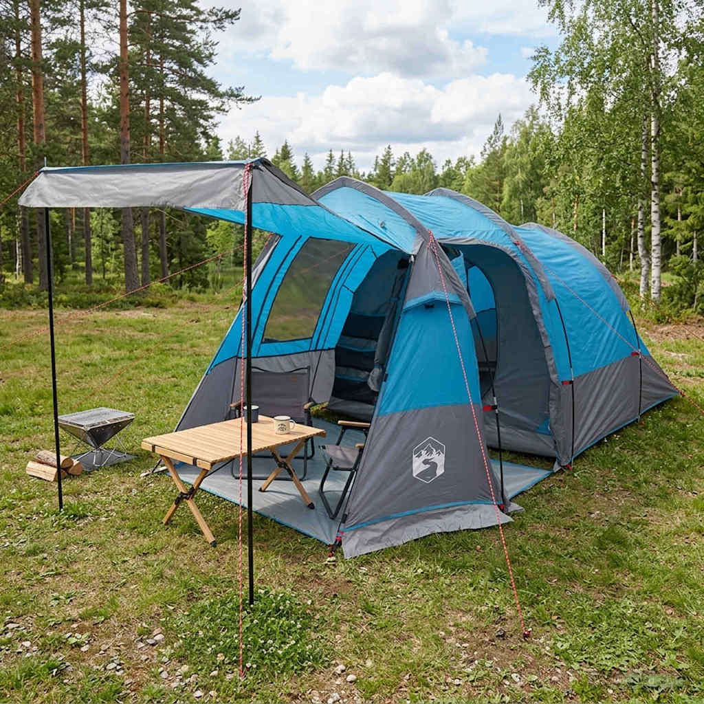 vidaXL Tunnel Tent 390 x 215 x 152 cm Blue