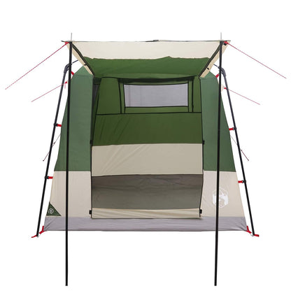 vidaXL Party Tent 4-Person Green 185T Polyester with PU Coating