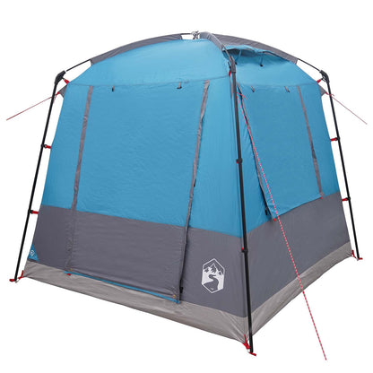 vidaXL Party Tent 4-Person Blue 185T Polyester with PU Coating