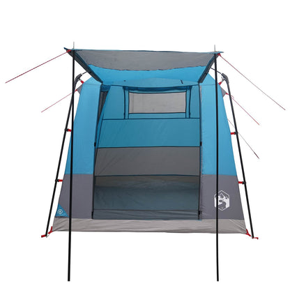vidaXL Party Tent 4-Person Blue 185T Polyester with PU Coating