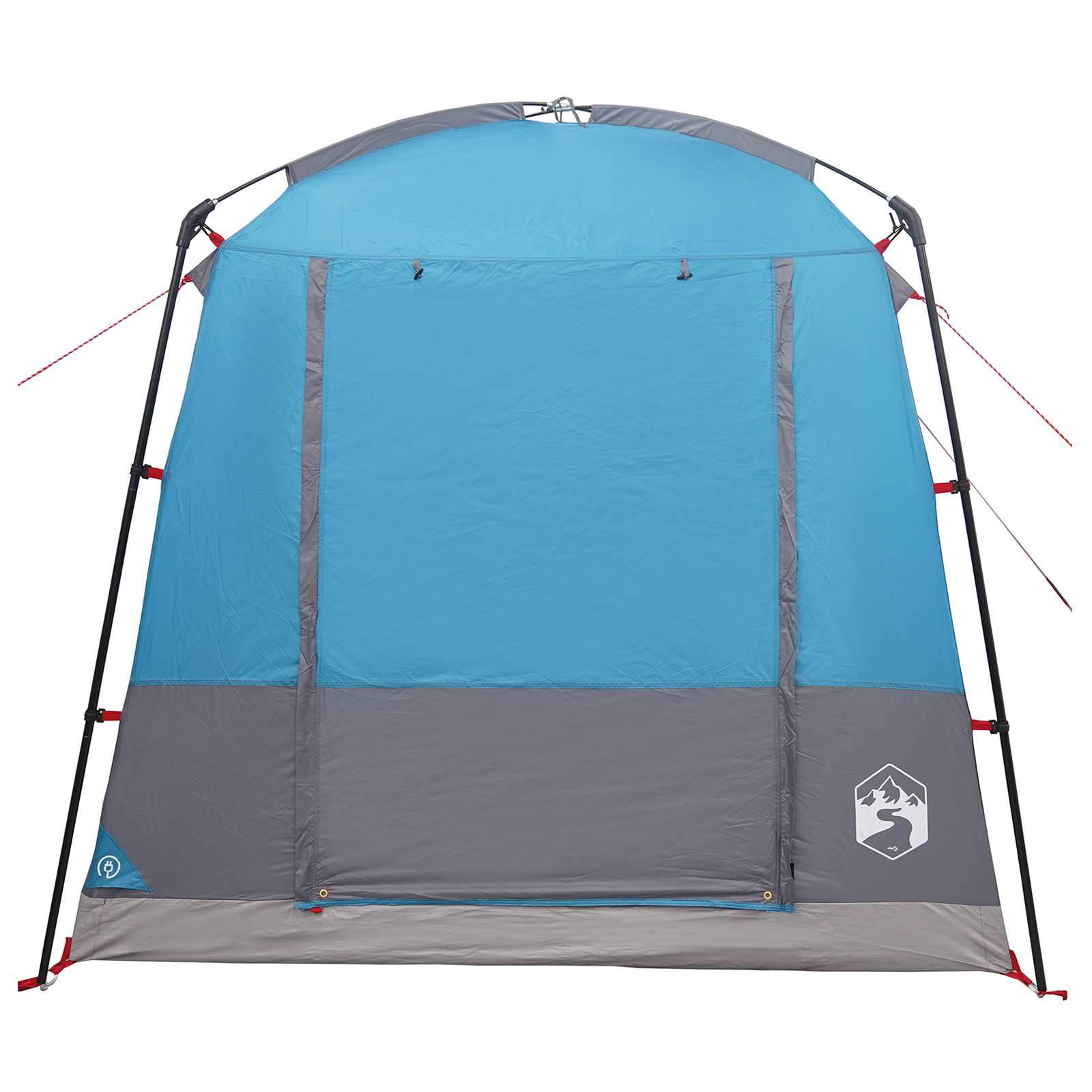 vidaXL Party Tent 4-Person Blue 185T Polyester with PU Coating