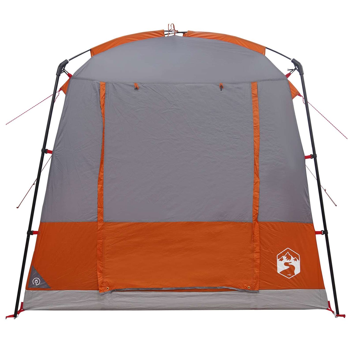 vidaXL Party Tent 4-Person Grey and Orange
