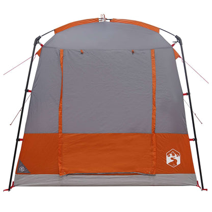 vidaXL Party Tent 4-Person Grey and Orange