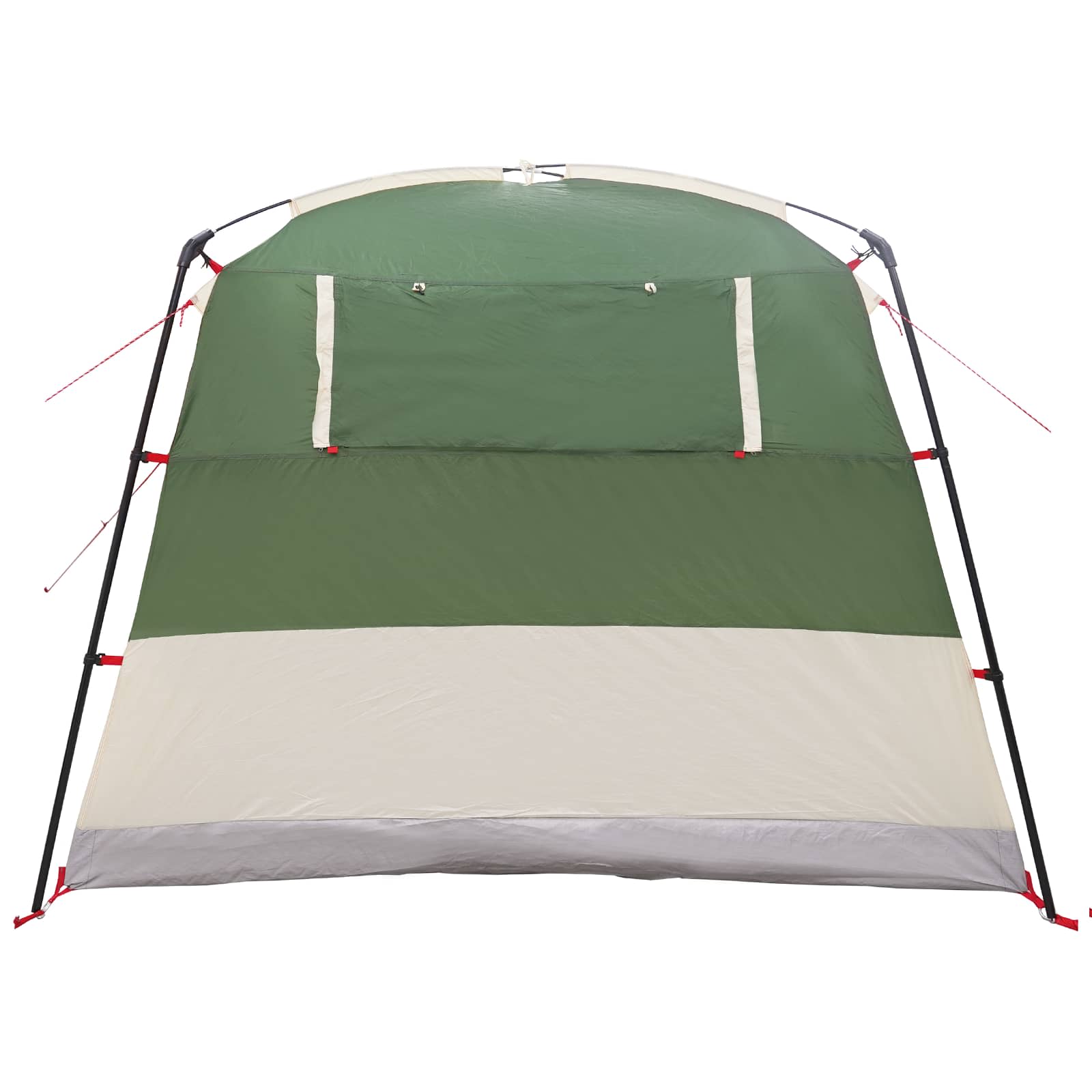 vidaXL Party Tent 10-Person Green 185T Polyester with PU Coating