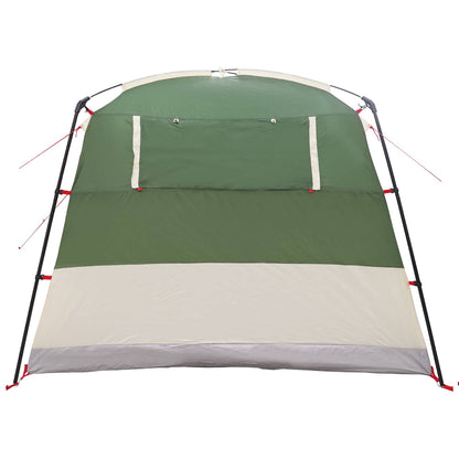 vidaXL Party Tent 10-Person Green 185T Polyester with PU Coating