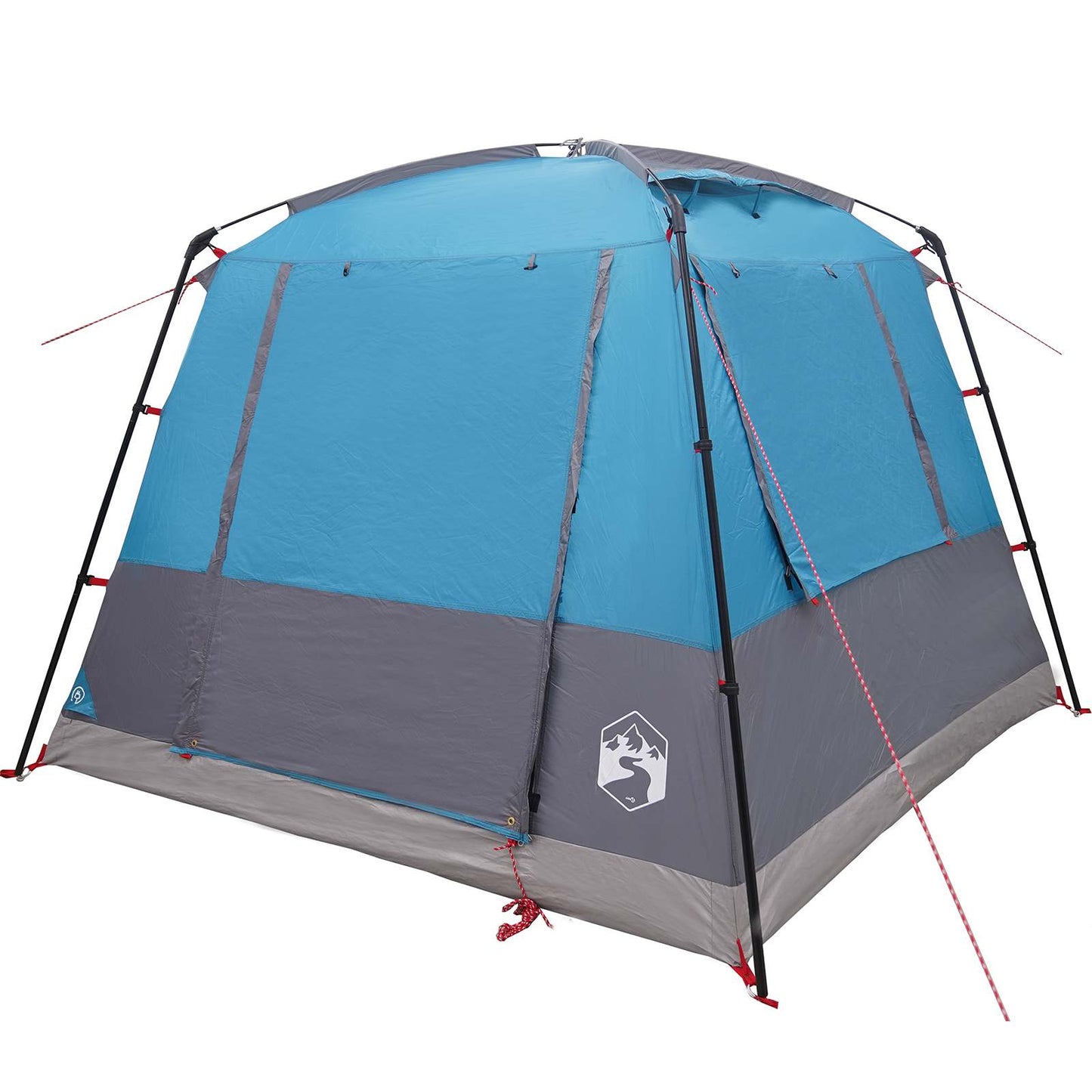 vidaXL Party Tent 10-Person Blue 185T Polyester with PU Coating