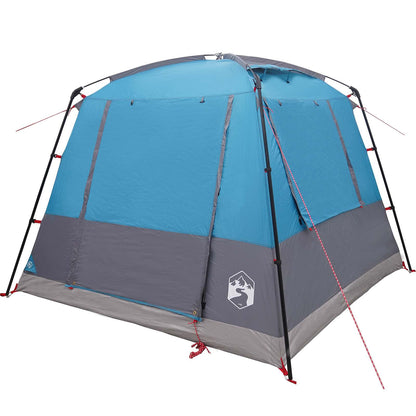 vidaXL Party Tent 10-Person Blue 185T Polyester with PU Coating