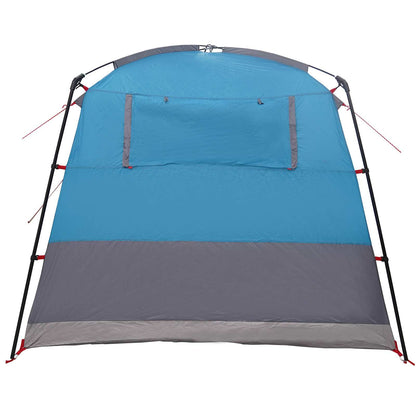 vidaXL Party Tent 10-Person Blue 185T Polyester with PU Coating