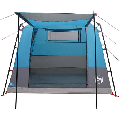 vidaXL Party Tent 10-Person Blue 185T Polyester with PU Coating