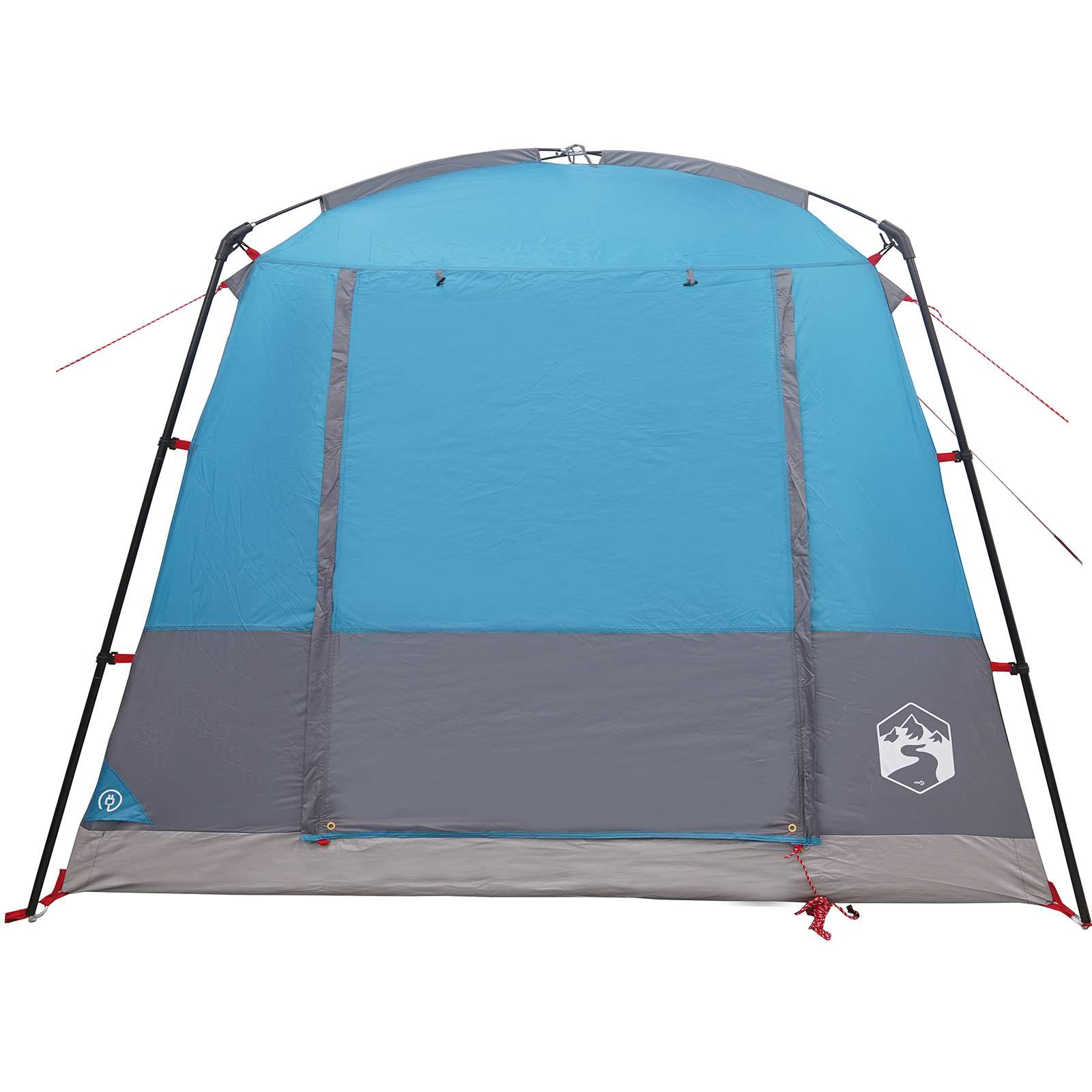 vidaXL Party Tent 10-Person Blue 185T Polyester with PU Coating