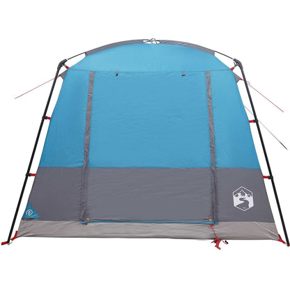 vidaXL Party Tent 10-Person Blue 185T Polyester with PU Coating