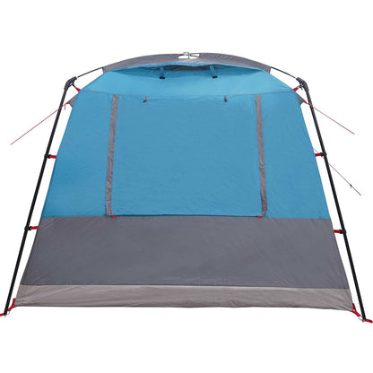 vidaXL Party Tent 10-Person Blue 185T Polyester with PU Coating
