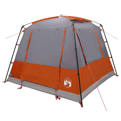 vidaXL Party Tent 10-Person Grey and Orange