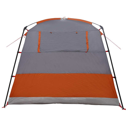 vidaXL Party Tent 10-Person Grey and Orange