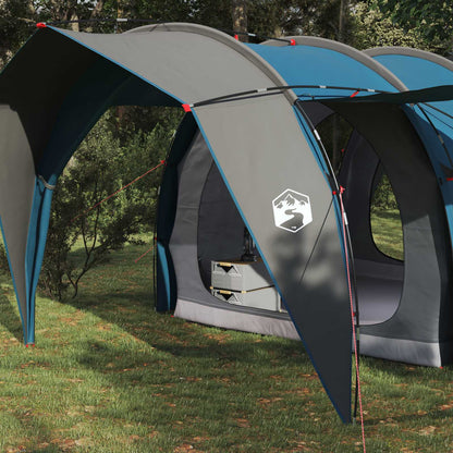vidaXL Tunnel Tent 4-Person Blue 185T Polyester with PU Coating - 382 x 262 x 214 cm