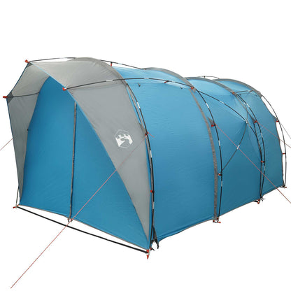 vidaXL Tunnel Tent 4-Person Blue 185T Polyester with PU Coating - 382 x 262 x 214 cm