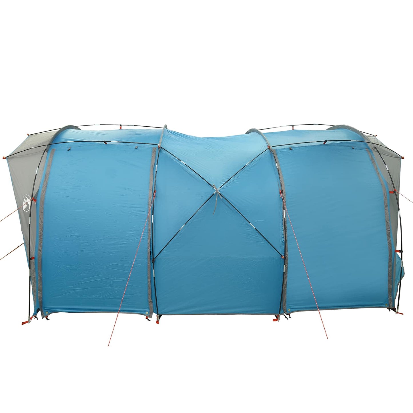 vidaXL Tunnel Tent 4-Person Blue 185T Polyester with PU Coating - 382 x 262 x 214 cm