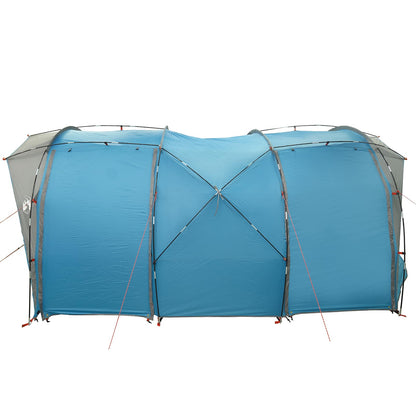 vidaXL Tunnel Tent 4-Person Blue 185T Polyester with PU Coating - 382 x 262 x 214 cm