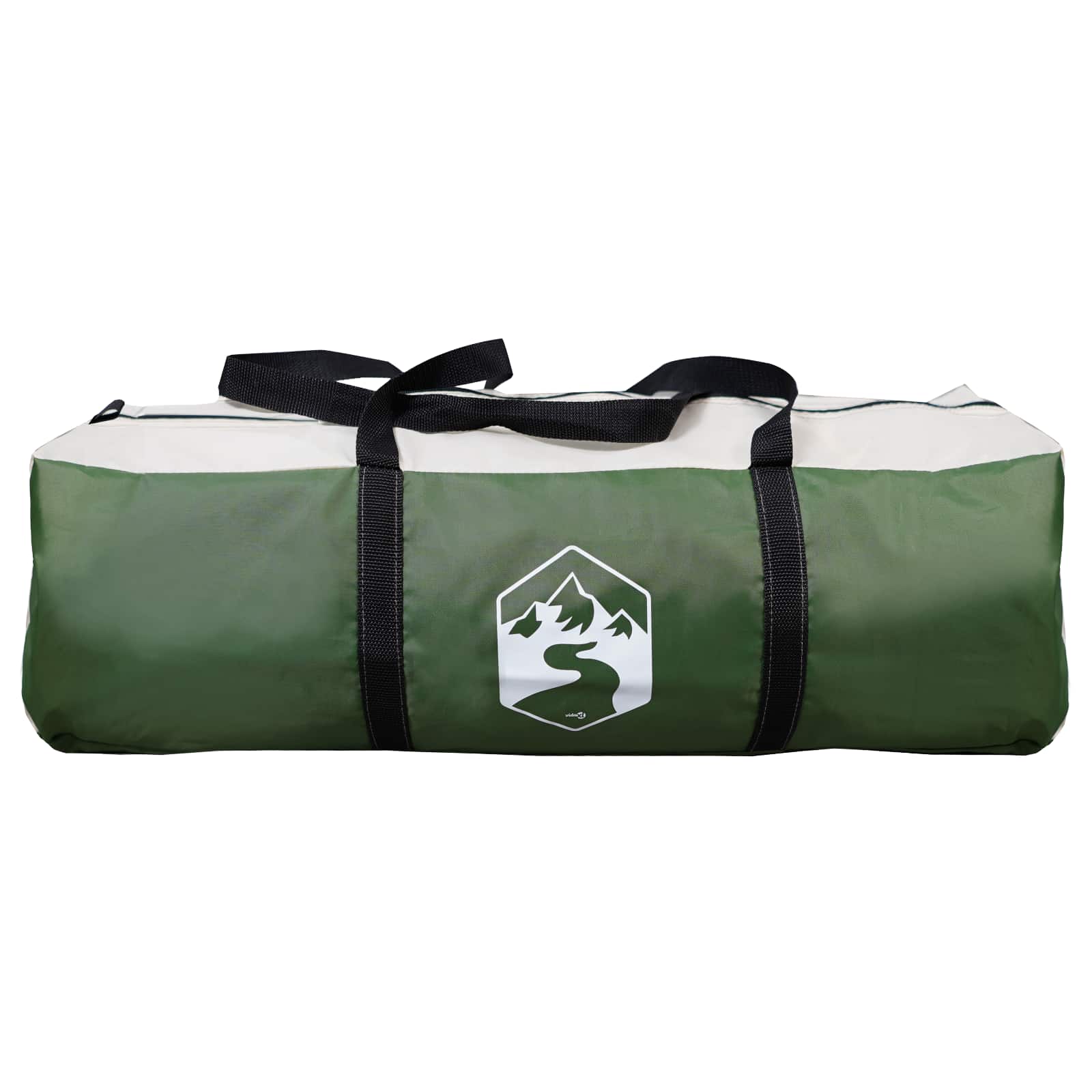 vidaXL Tunnel Tent 6-Person Green 185T Polyester with PU Coating - 562 x 265 x 216 cm