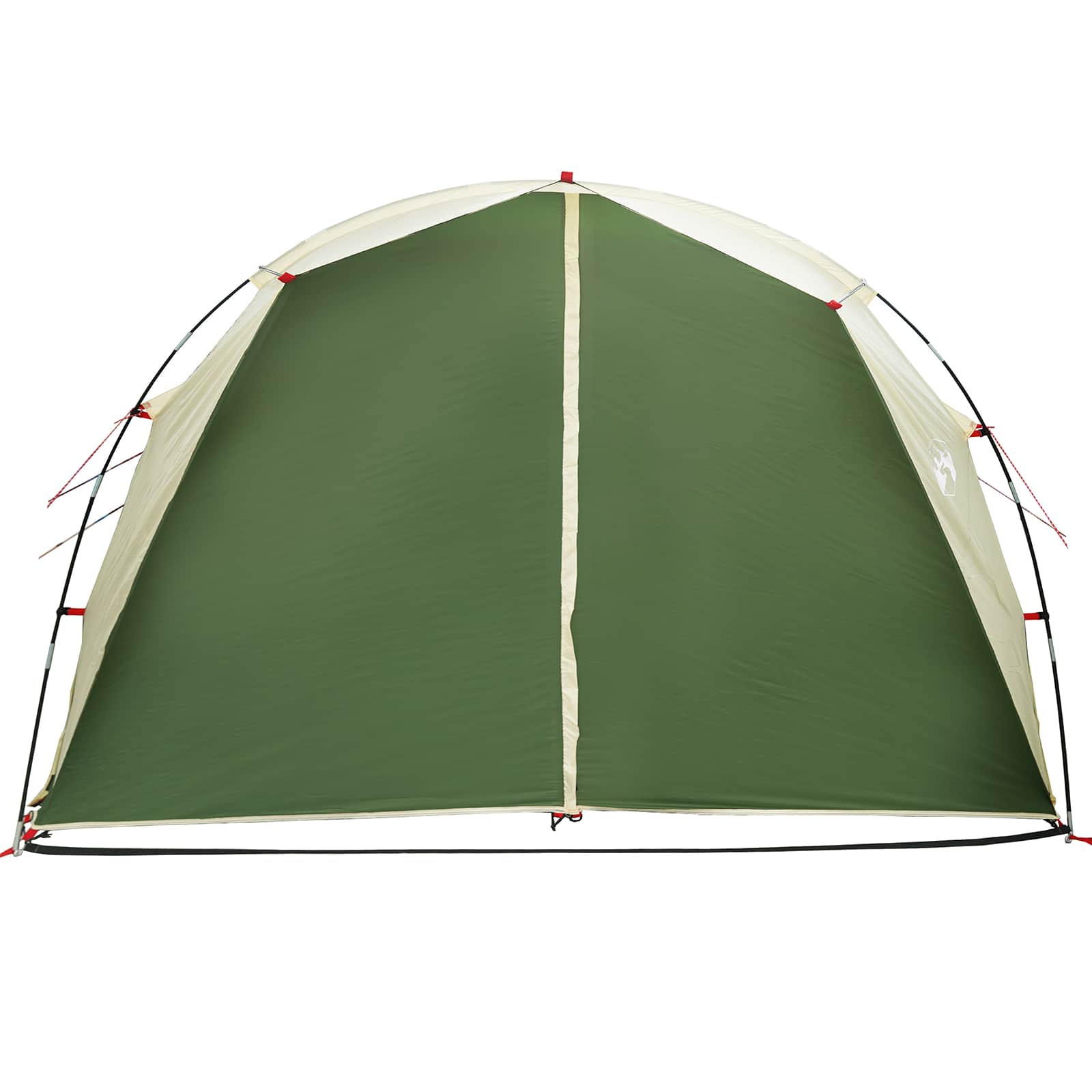 vidaXL Tunnel Tent 6-Person Green 185T Polyester with PU Coating - 562 x 265 x 216 cm