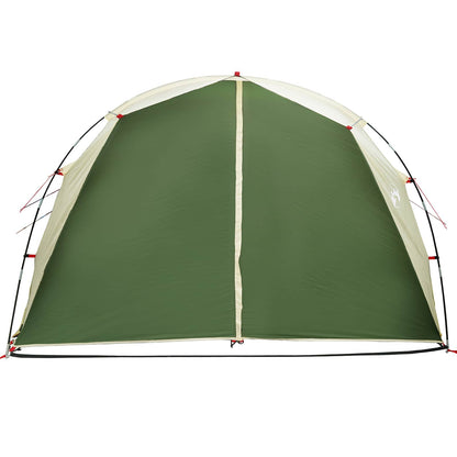vidaXL Tunnel Tent 6-Person Green 185T Polyester with PU Coating - 562 x 265 x 216 cm