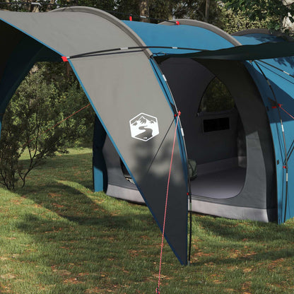 vidaXL Tunnel Tent 6-Person Blue 185T Polyester with PU Coating - 562 x 265 x 216 cm